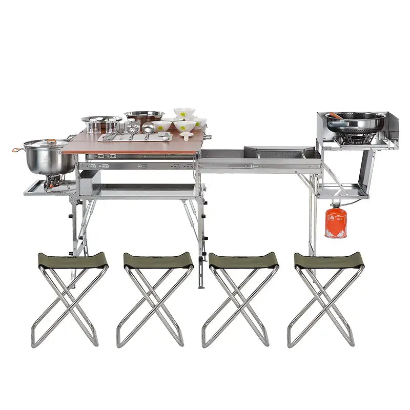 Mobile Portable Camping Kitchen Box for RV Camping Travel Kitchen Solution EPOAL USA