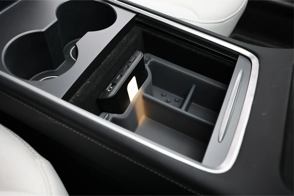 Tesla Model Y with premium center console design