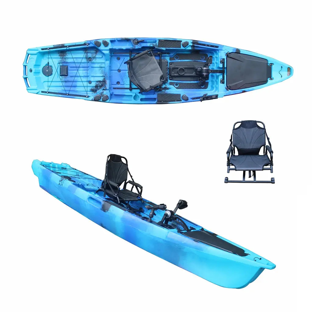 12.9ft Single Dual Purpose Pedal Kayak-HARMAN VK-40 -Customizable EPOAL USA