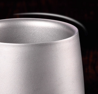 Pure Titanium Double-Layer Colored Beer Mug - 120ml