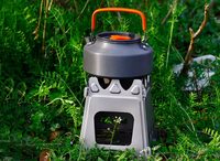 The pure titanium firewood charcoal stove