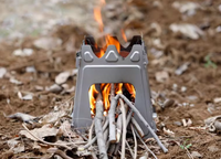 The pure titanium firewood charcoal stove