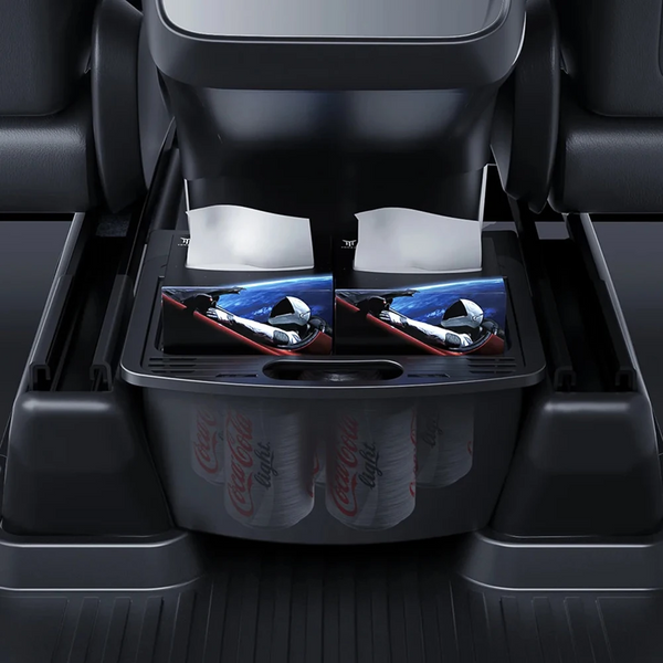 Convenient Rear Seat Organizer for Tesla Model Y - Keep Your Car Tidy!