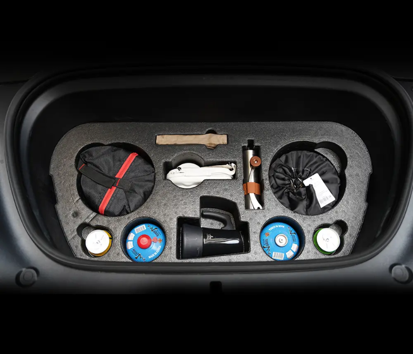 Camping kit for the front trunk of Model Y