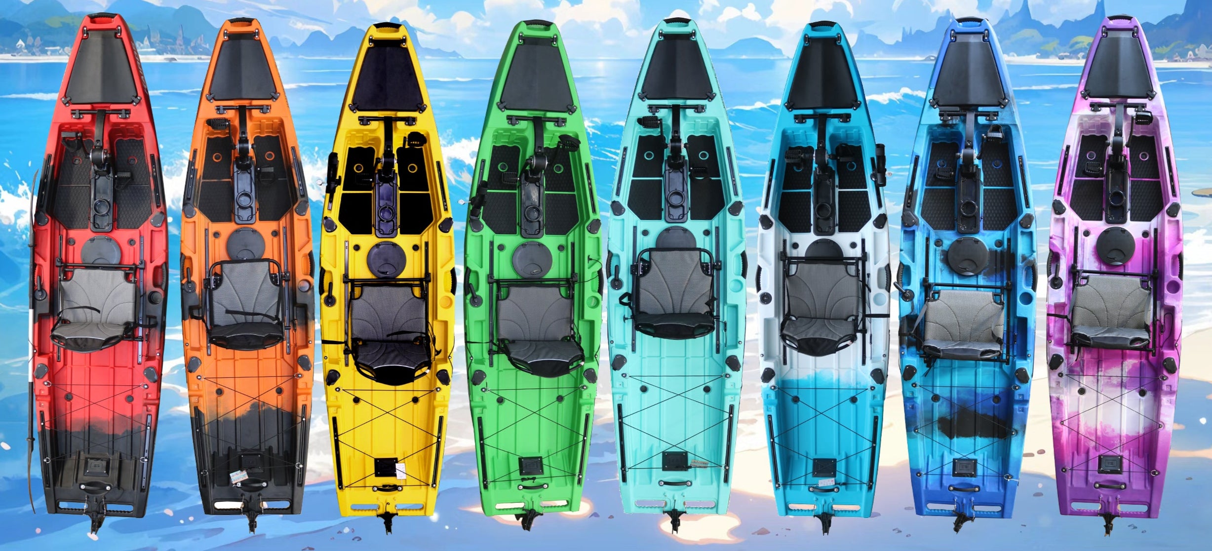 Single Pedal Kayak-MARIUS -Customizable