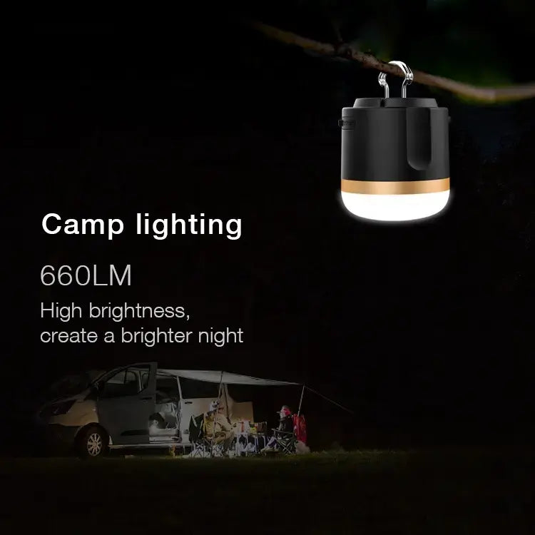 7200mAh IP65 Battery Powered Camping Lamps Outdoor Gear with Dustproof Feature EPOAL USA
