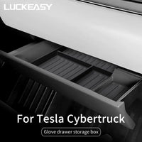 For Tesla Cybertruck Central Console Glove Box Storage Box 2024 Car Storage Tray Tidying Organizer Case Car Pickup Accessories