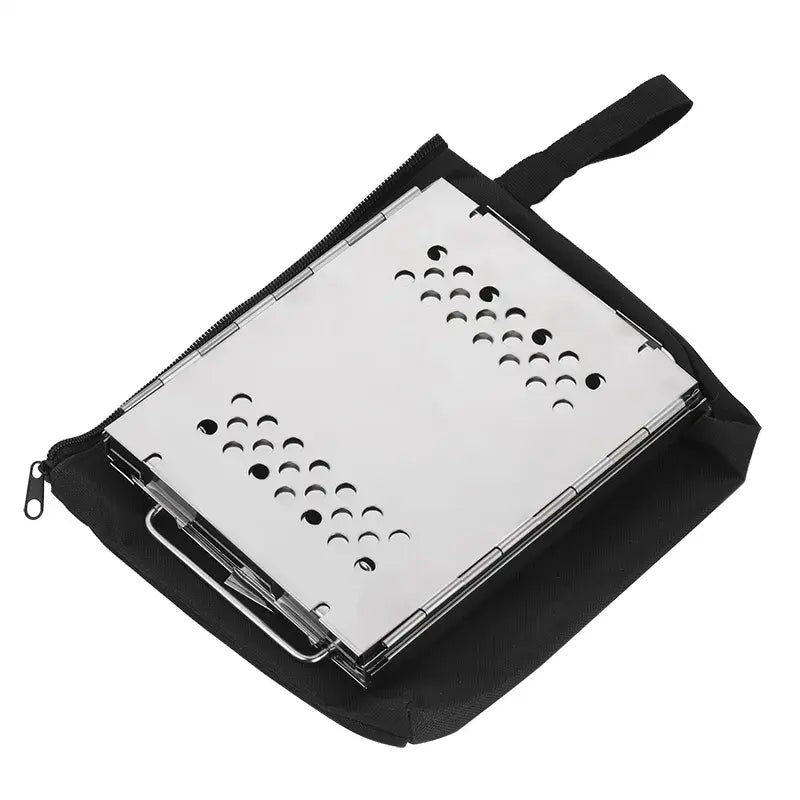 Folding Stainless Steel Grill Stove Portable Wood Burning Firewood Stove for Outdoor Camping & Hiking EPOAL USA