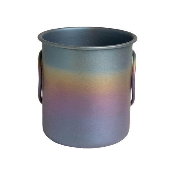 Durable titanium coffee cup in lightweight design for on-the-go sipping