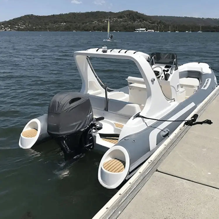 Inflatable Boat 5.8m Hypalon Pvc Rib Boat with Outboard Motor EPOAL USA