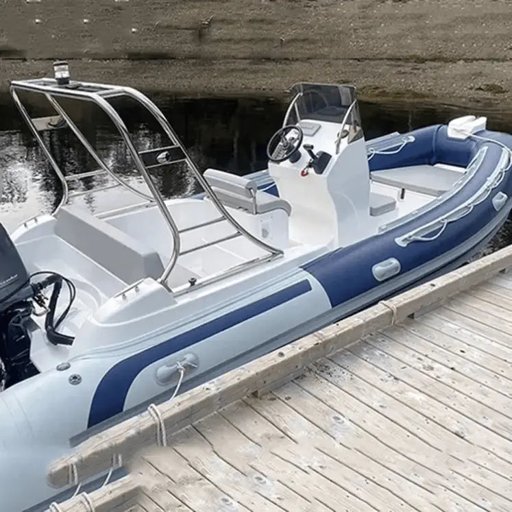 Inflatable Boat 5.8m Hypalon Pvc Rib Boat with Outboard Motor EPOAL USA