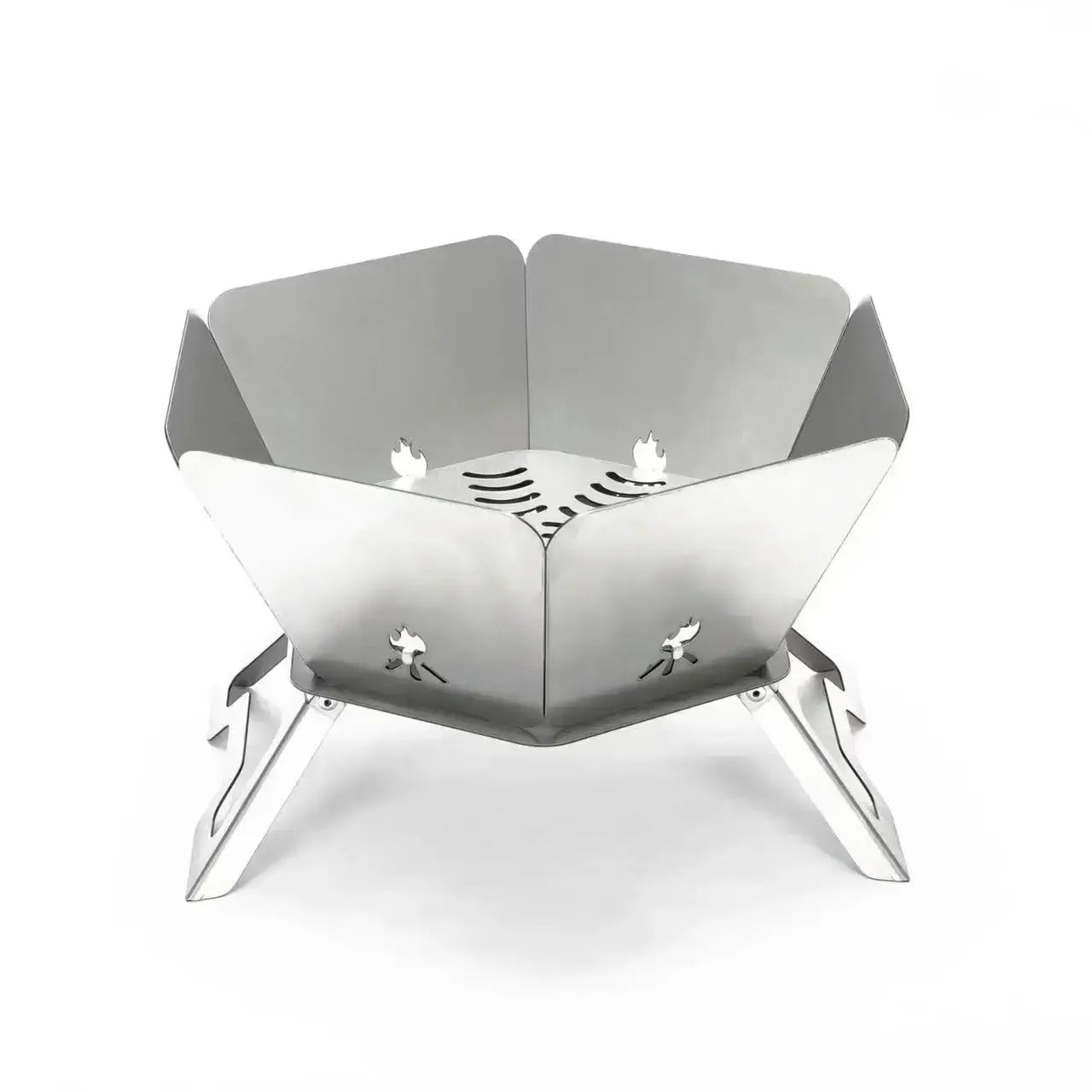 Portable Bonfire Campfire Pit Camping Wood Stove Charcoal Bonfire Stove Stainless Steel Foldable Mesh Outdoor Camping Fire Pit EPOAL USA
