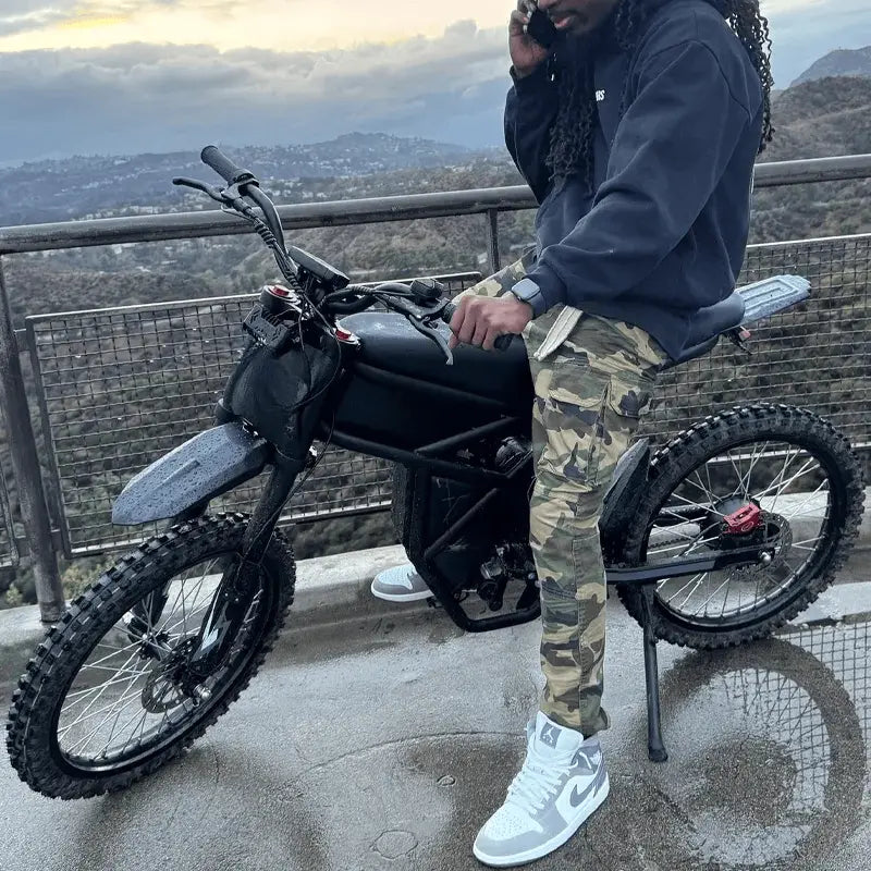 Riding'times GT73 All Terrain 25" Off-Road Tire Bike Electric Fat Tire Bike 2000W 30-50Km/h Electric Dirt Bike EPOAL USA