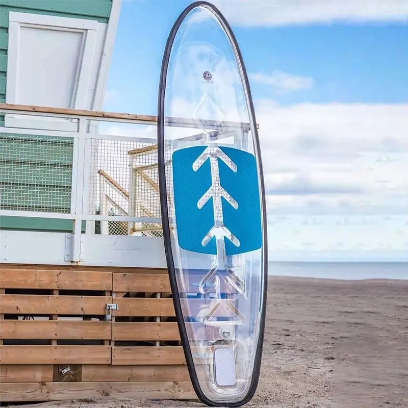 Transparent PVC Unisex Stand-Up Surfboard EPOAL