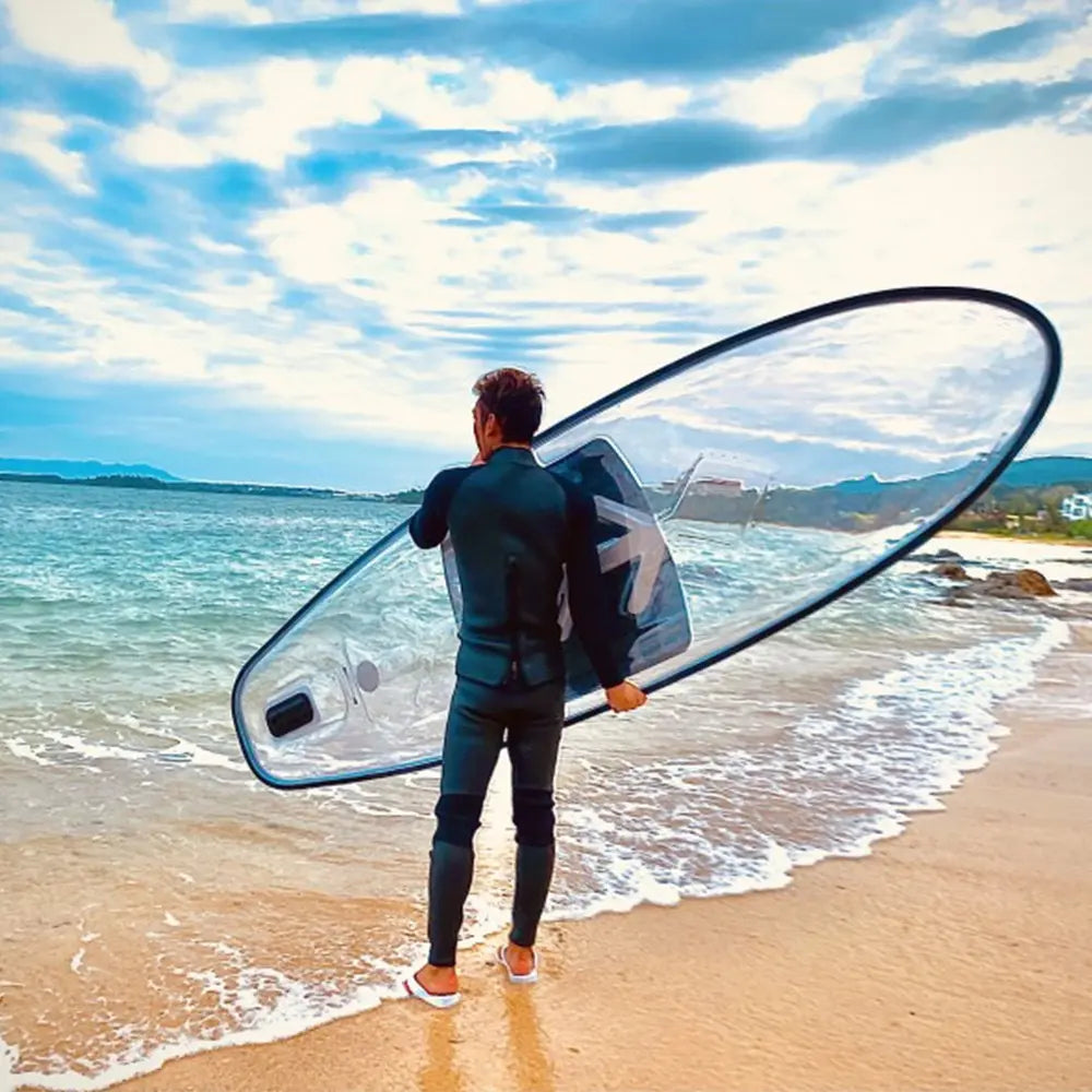 Transparent PVC Unisex Stand-Up Surfboard EPOAL