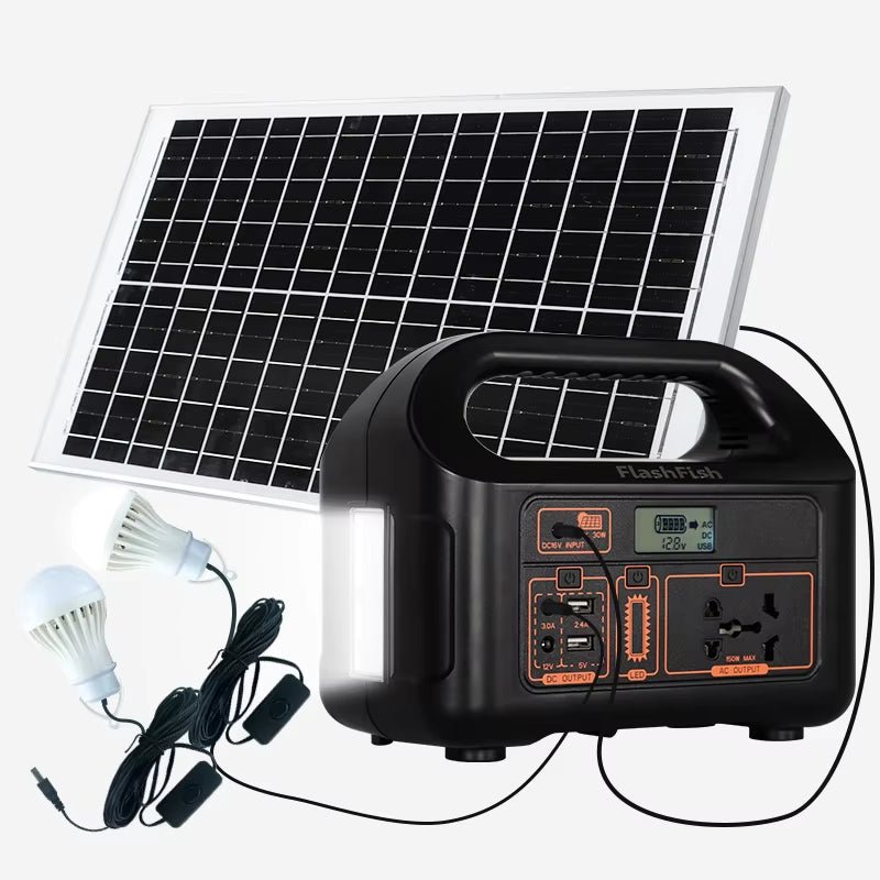 Flashfish Cheap Price Charging Battery Solar Generator Banks Supply 150W Rechargeable Portable Power Station for Home or Outdoor - EPOAL USA