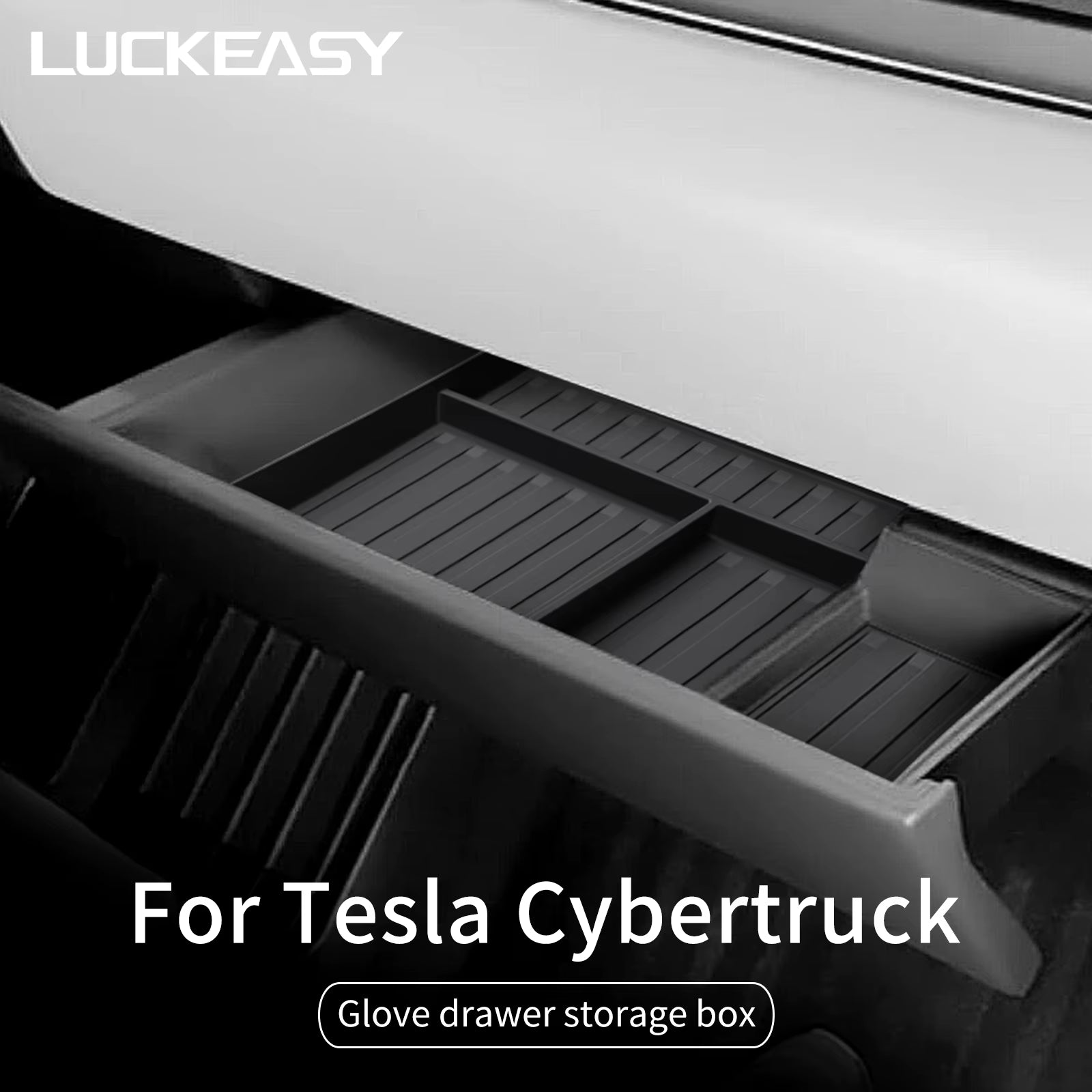 For Tesla Cybertruck Central Console Glove Box Storage Box 2024 Car Storage Tray Tidying Organizer Case Car Pickup Accessories - EPOAL USA